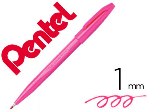 Caneta pentel com ponta de fibra sign pen na cor rosa , Pentel , 152522 , 4902506975607